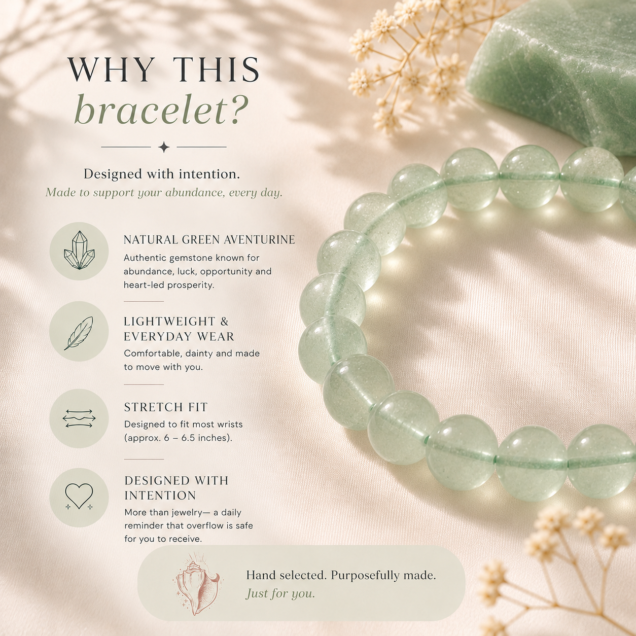 Overflow | Green Aventurine Abundance Activation Bracelet